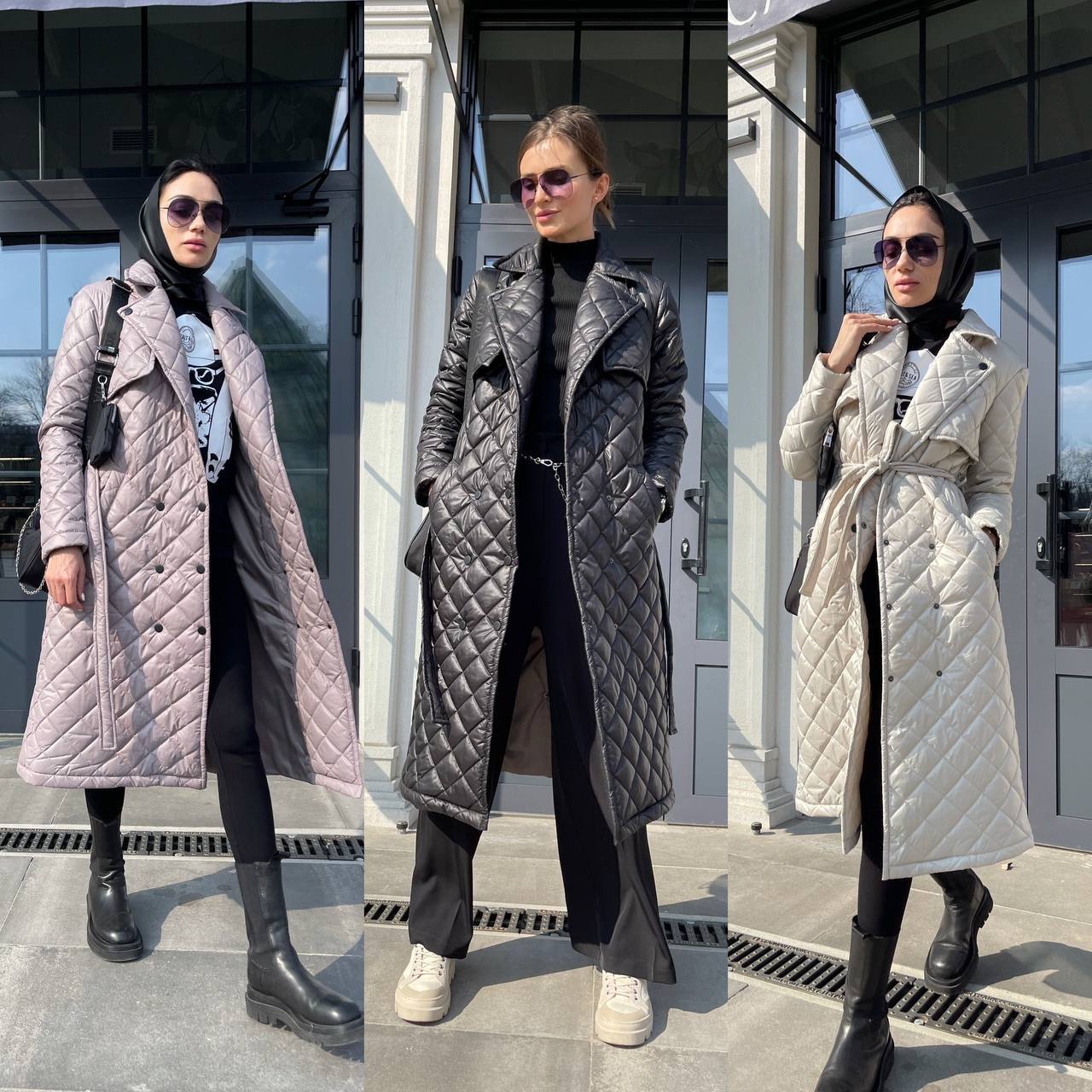 Trench paltas su diržu užpildu