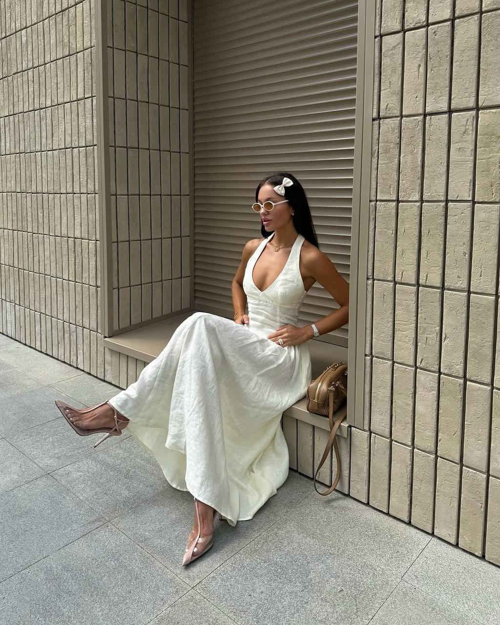LEONORA LINEN DRESS