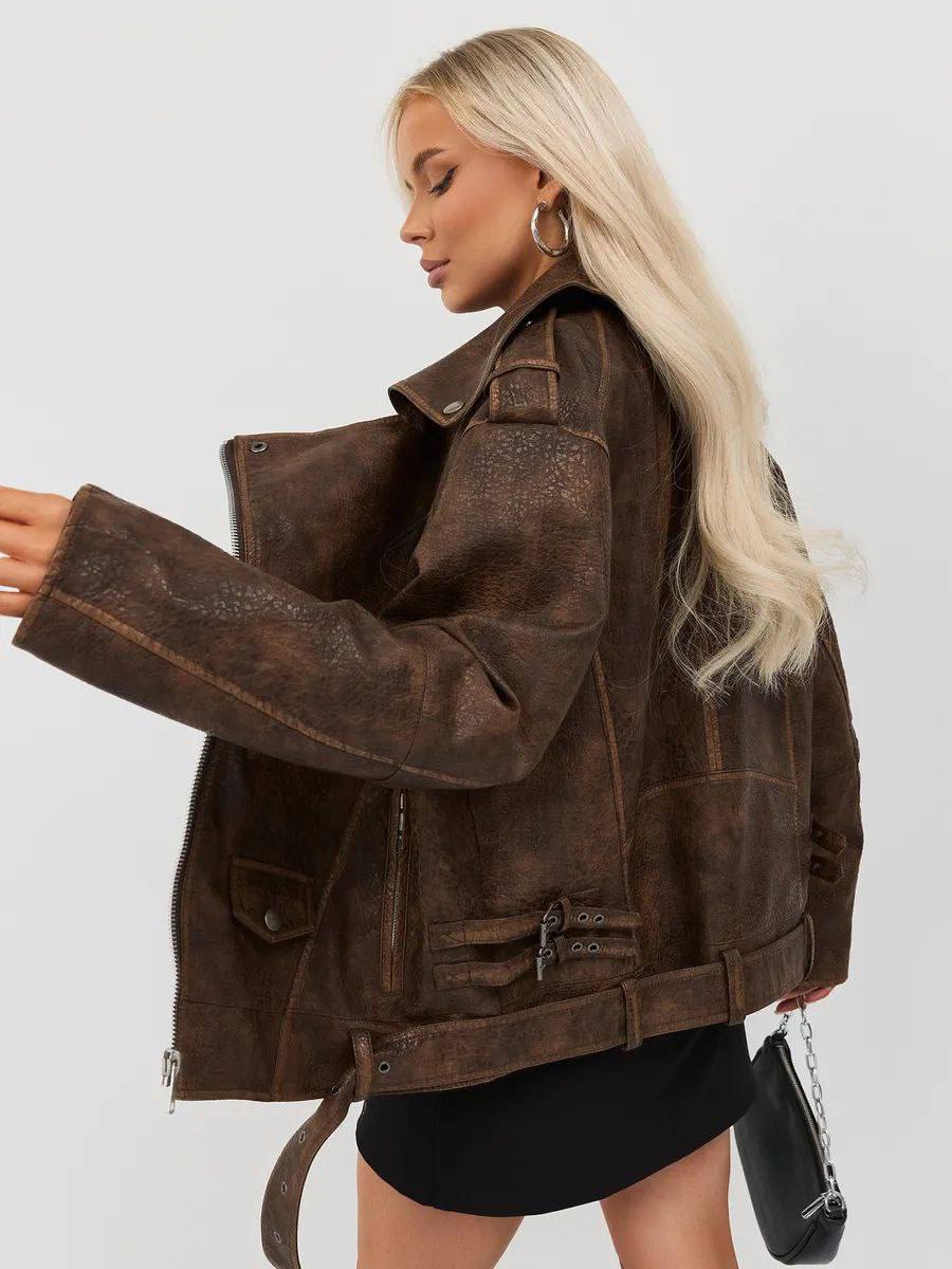 Eco-Leather Biker Jacket
