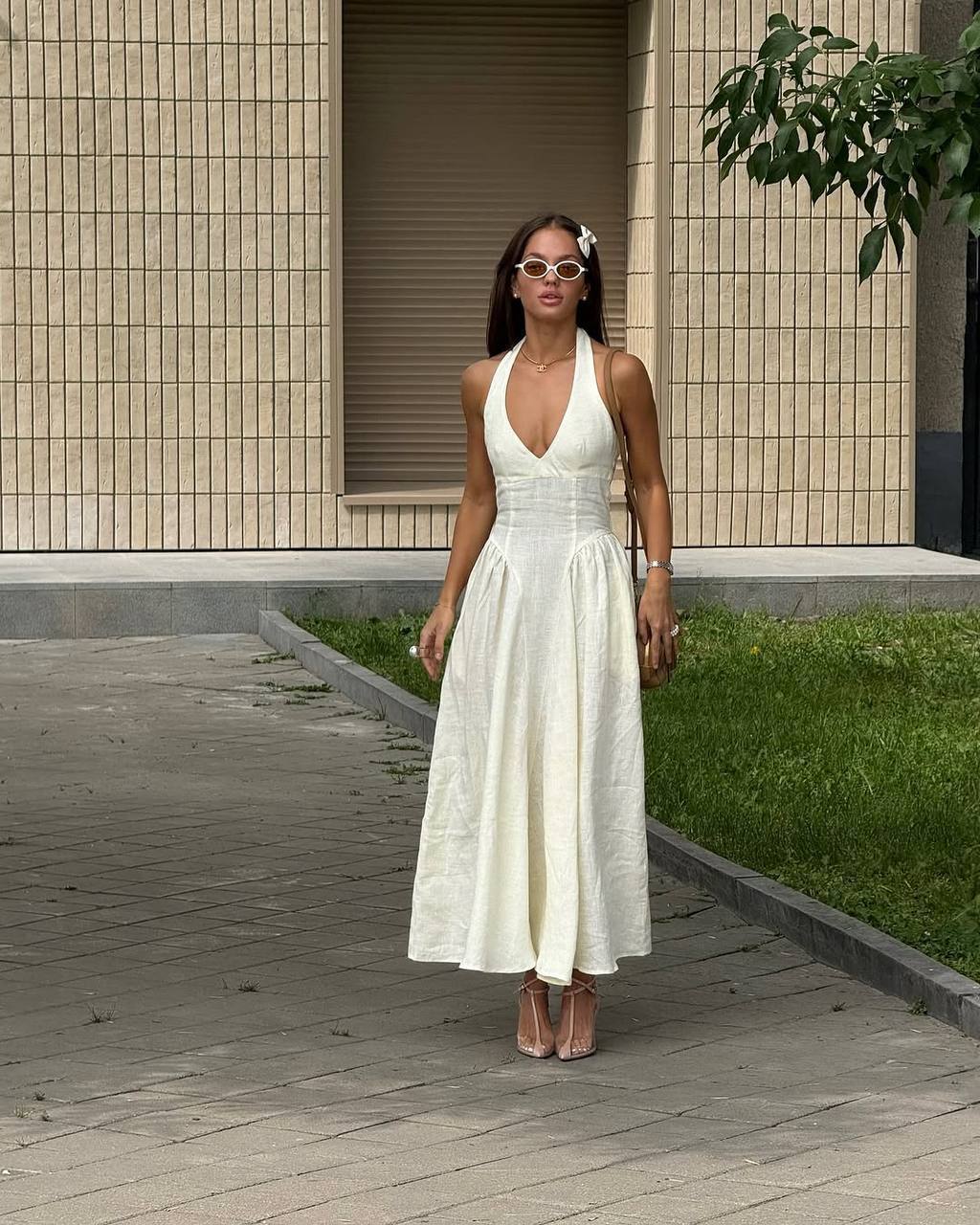 LEONORA LINEN DRESS