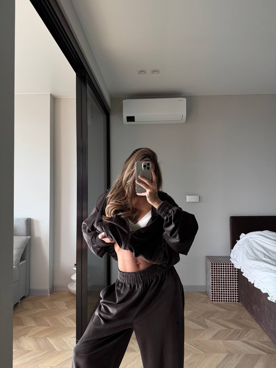 Velour Two-Piece Set