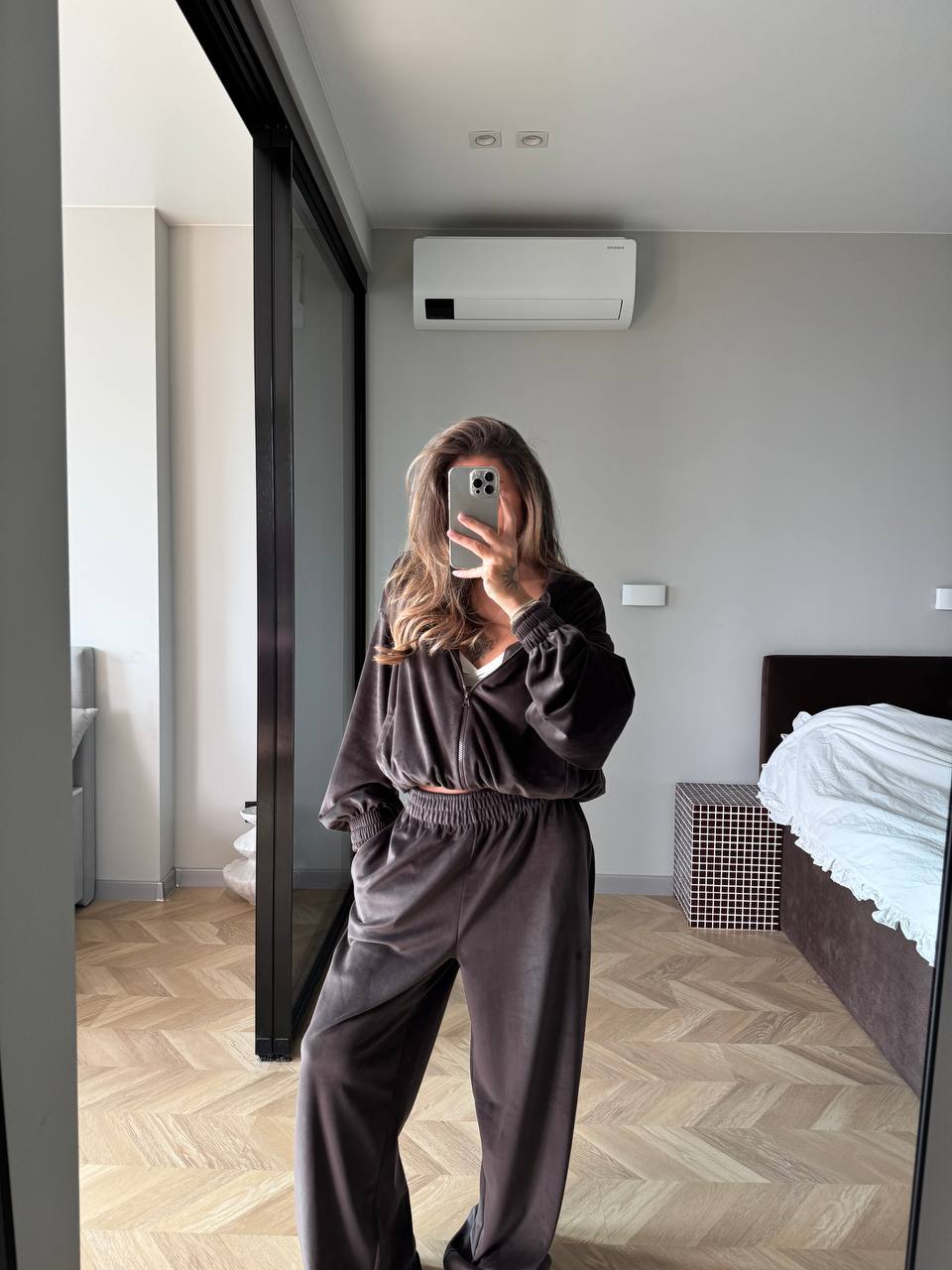 Velour Two-Piece Set