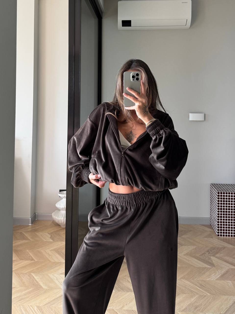 Velour Two-Piece Set